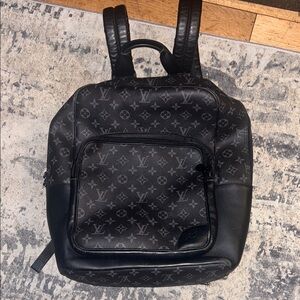 Luxury Black Monogram Backpack